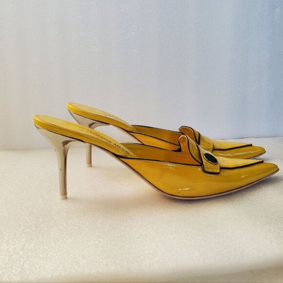 Vero Guoio Patent Leather Shoe Wedge. Size 38 ½ - Picture 9 of 12